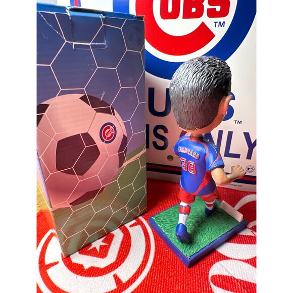 Carlos Zambrano Chicago Cubs Fannie May Soccer Bobblehead 2010 Wrigley Field - Picture 3 of 4